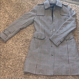 Lined Hounstooth Etcetera Winter Coat